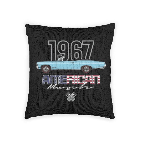 American Light Blue Convertible Woven Pillows