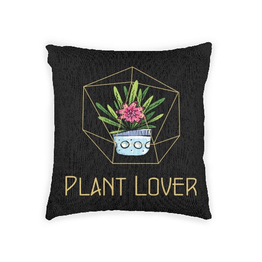 Plant Lover Fancy Houseplant Woven Pillows