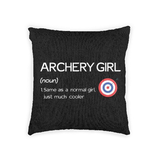 Outdoor Hunting Bow Arrow Archer Archery Girl Woven Pillows