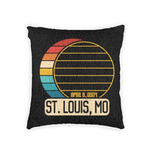 Total Solar Eclipse Missouri St. Louis EclipseSt. Woven Pillows