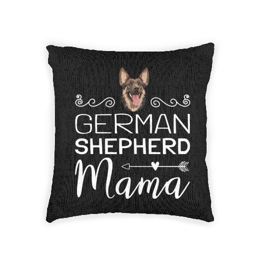 German Shepherd Mama Woven Pillows