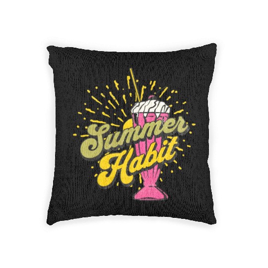 Summer Habit Woven Pillows