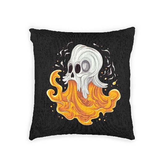 Eerie Halloween Ghoul, Spooky Season Delight 15 Woven Pillows