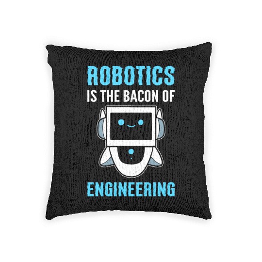Funny Robotics Robot Programmer Woven Pillows