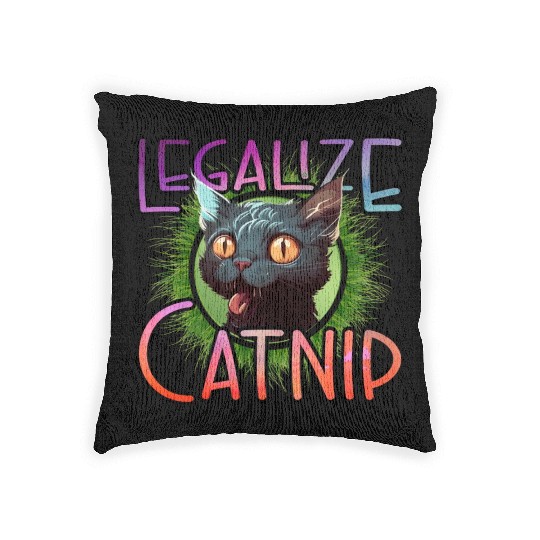 Legalize Catnip Woven Pillows