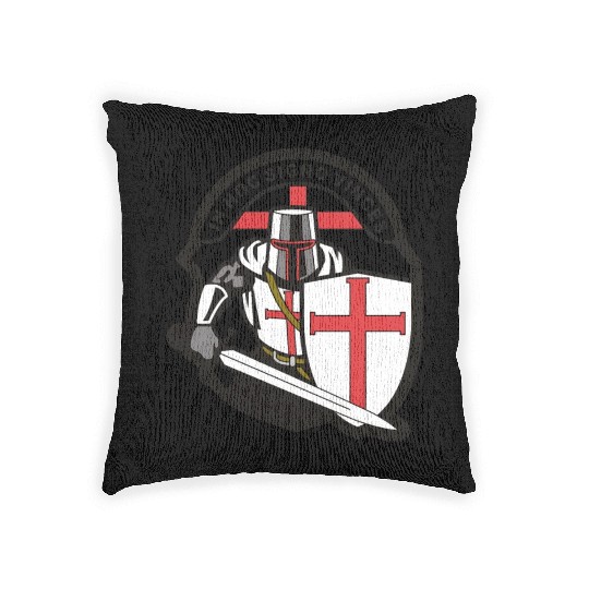Crusader 'in Hoc Signo Vinces ' Knights Templar Woven Pillows