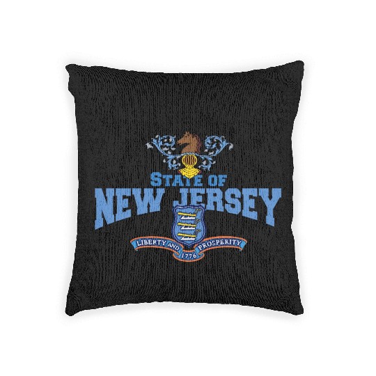 State of New Jersey Woven Pillows