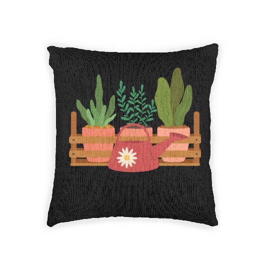 Pot Plant Mom Woven Pillows