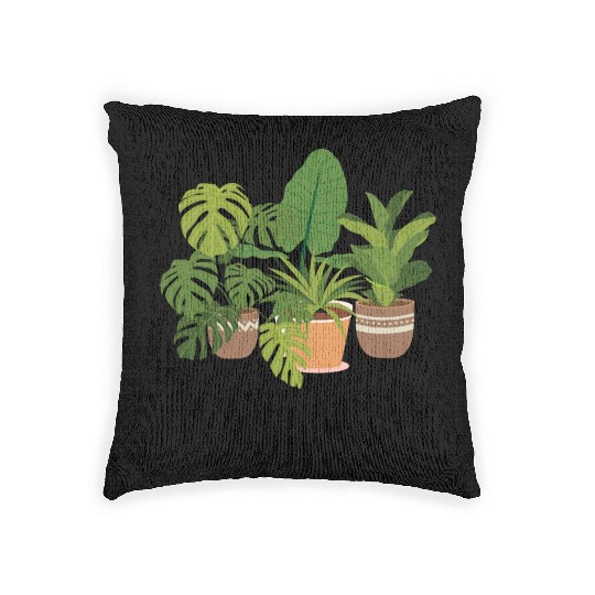 Houseplants Galore Plant Mom Woven Pillows