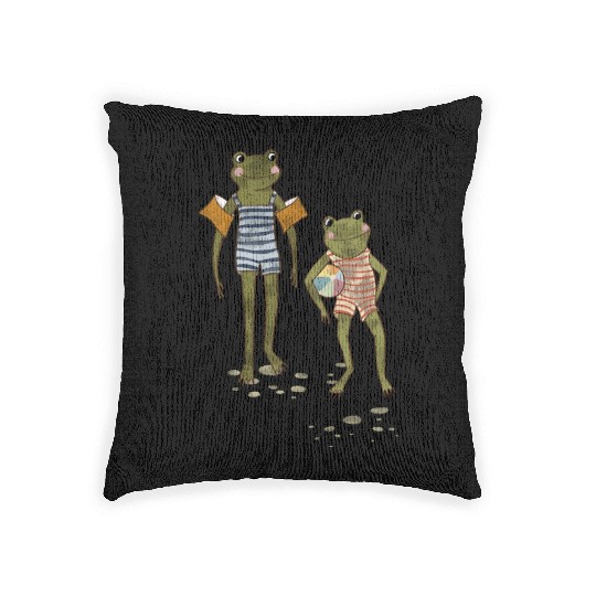 Frog Pond Friends Woven Pillows