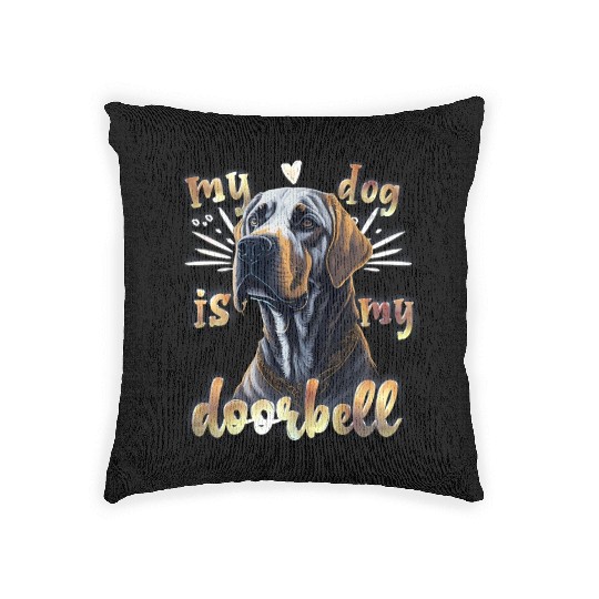 Labrador - My Dog is my Doorbell Woven Pillows