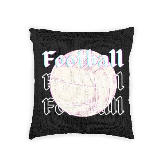 Football is life , sport lover Woven Pillows