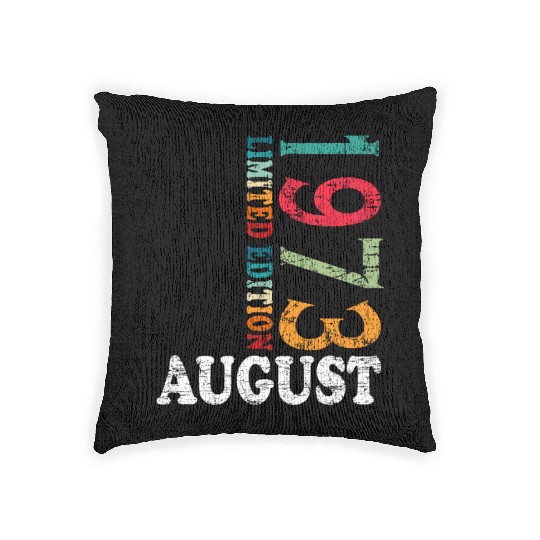 august 1973 Anniversary august 1973 august Woven Pillows
