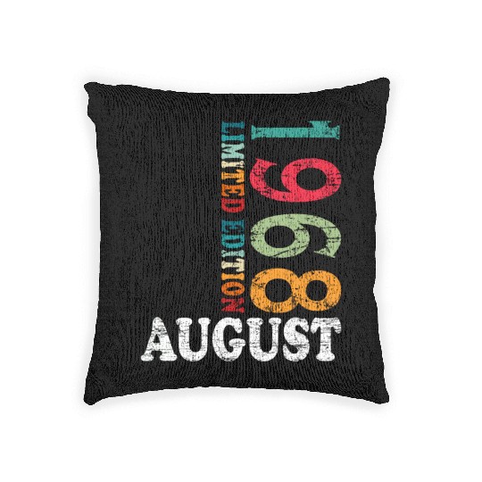 august 1968 Anniversary august 1968 august Woven Pillows