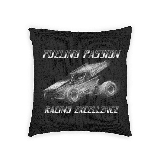 Sprint Car Mom Dirt Track Racing Racing Race Day Woven Pillows