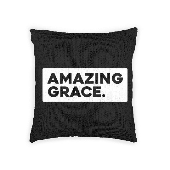 Amazing Grace Love Jesus Christian Christmas Woven Pillows
