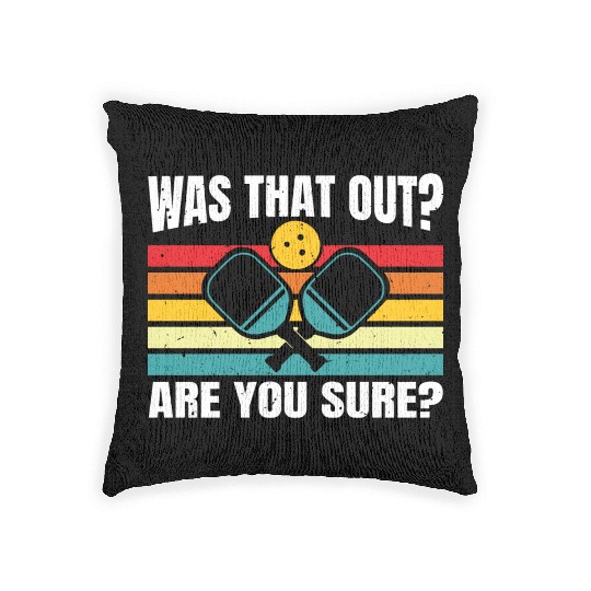 Funny Pickleball Art For Men And Women Lover Sport Woven Pillows