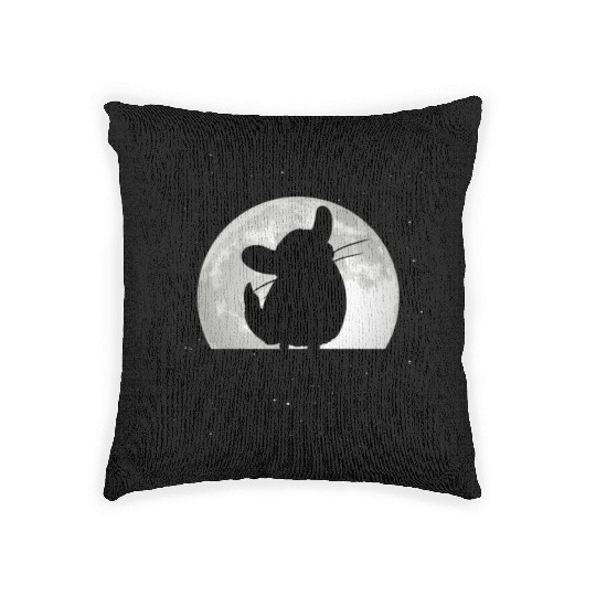 Chinchilla Moon Dust Bunny Woven Pillows