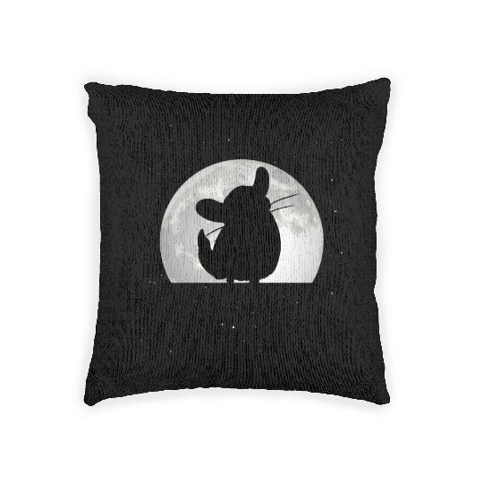 Chinchilla Moon Dust Bunny Woven Pillows