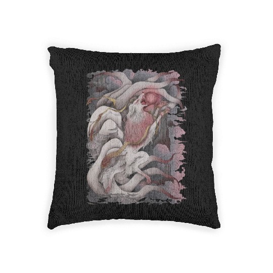 Kitsune Blood Moon Woven Pillows