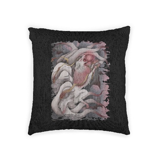 Kitsune Blood Moon Woven Pillows