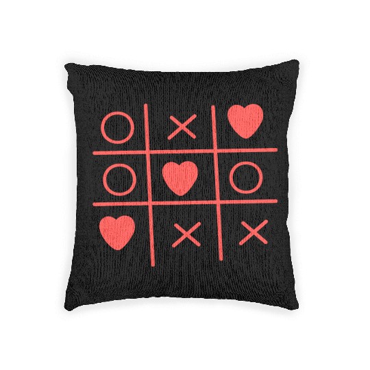 Cool Valentine s Day Criss Cross Heart Woven Pillows
