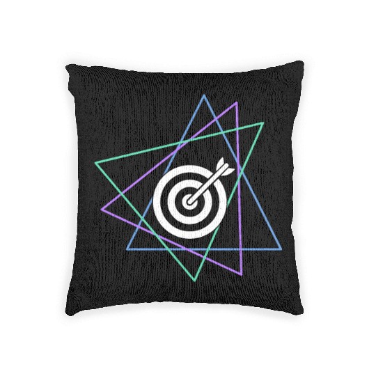 Geometric Bullseye Target Woven Pillows