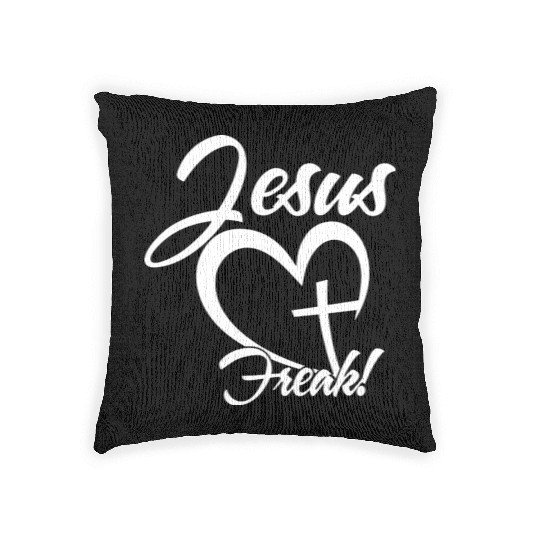 Jesus Freak Love Jesus Christian Christmas Woven Pillows