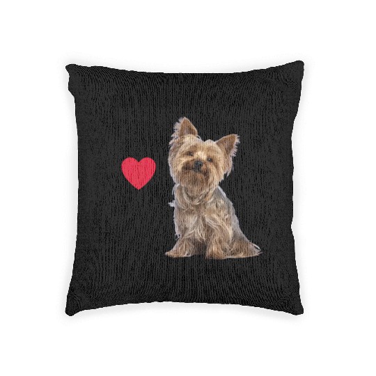 The More I Know People, The More I Love My Yorkie Woven Pillows