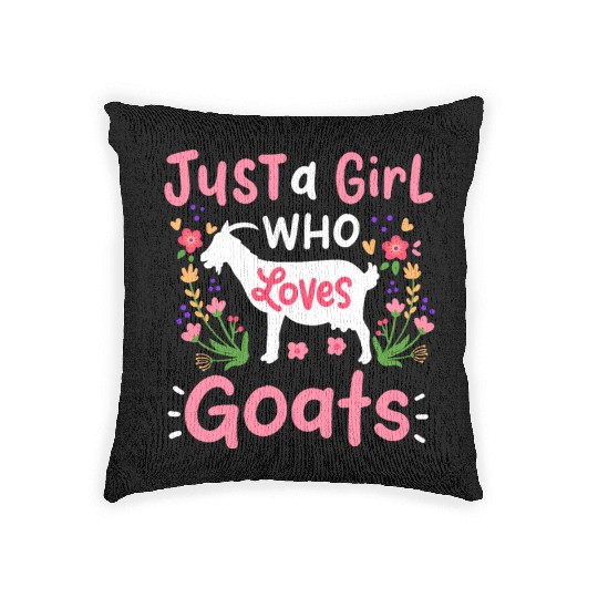 Goats Goat Rancher Farm Woven Pillows