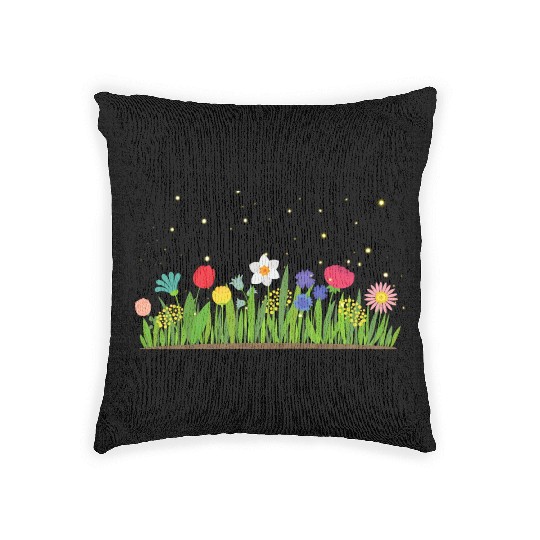 Garden of Firefly Woven Pillows