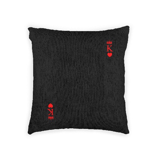 Jesus Is King Jesus King Of Hearts Card Christian Woven Pillows