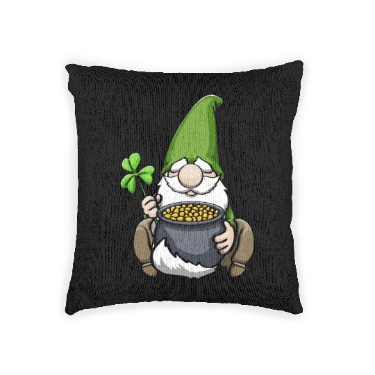 Pot of Gold Gnome Woven Pillows