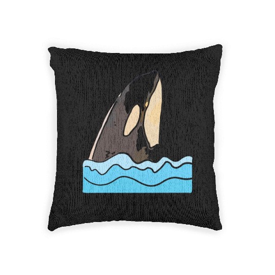 Born to Be Wild: Playful Orca Design Woven Pillows