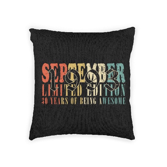 september 1993 Anniversary september 1993 septembe Woven Pillows