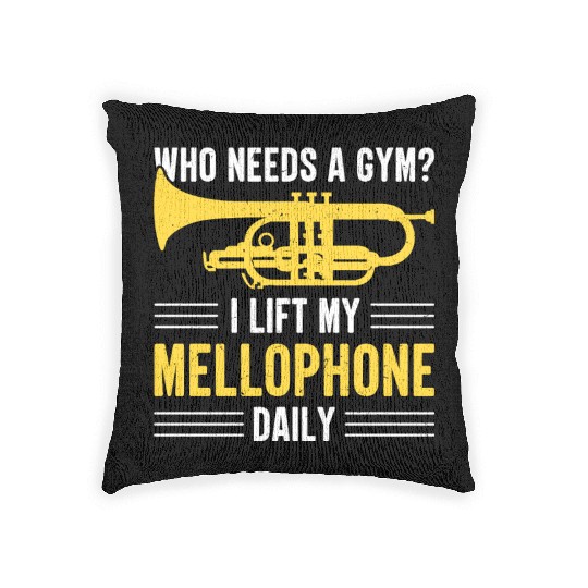 Mellophonist Musical Instrument Orchestra Woven Pillows