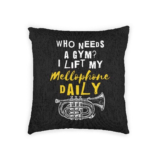 Mellophonist Musical Instrument Orchestra Woven Pillows