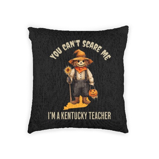 I’m a Kentucky Teacher Halloween Fall Autumn Woven Pillows