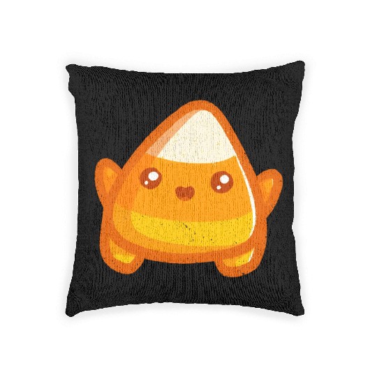 Super Cute Candy Corn Kawaii Candy Corn Woven Pillows