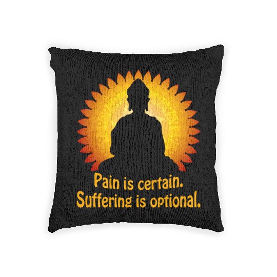 Buddha Yoga Mandala Meditation Buddhism Namaste Woven Pillows