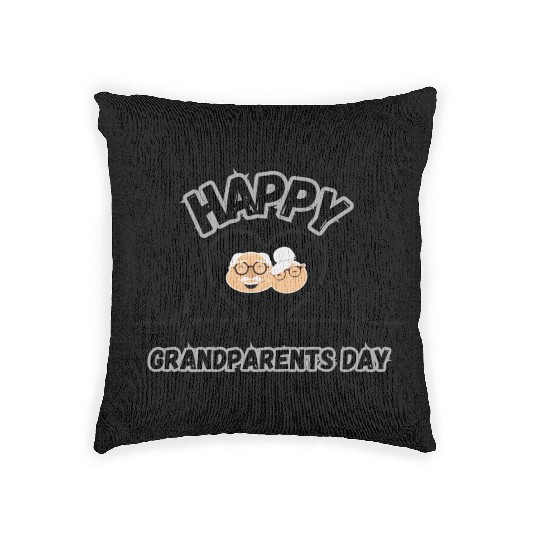 Happy Grandparents Day Woven Pillows