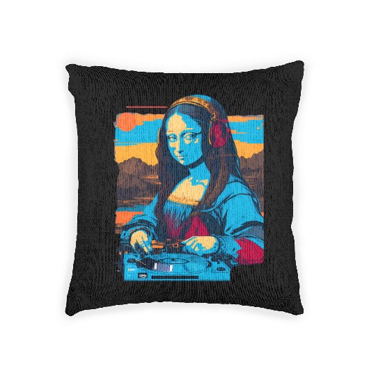 Dj Mona Lisa Woven Pillows