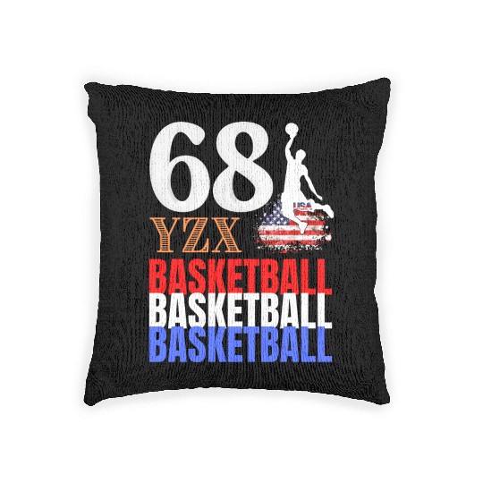 American basketball tri-colour Woven Pillows