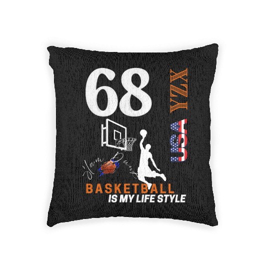 Basketball is my lifestyle Woven Pillows