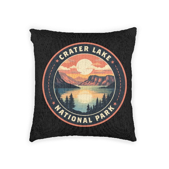 Crater Lake National Park Woven Pillows