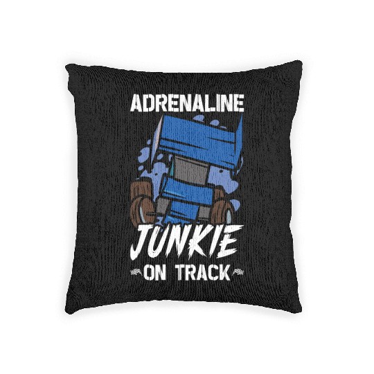 Sprint Car Mom Dirt Track Racing Racing Race Day Woven Pillows