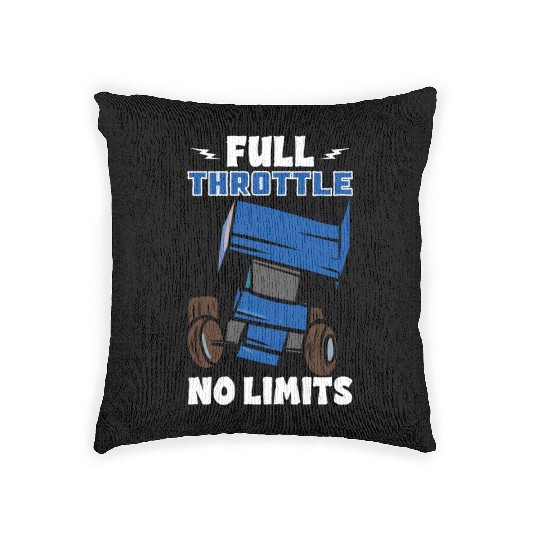 Sprint Car Mom Dirt Track Racing Racing Race Day Woven Pillows