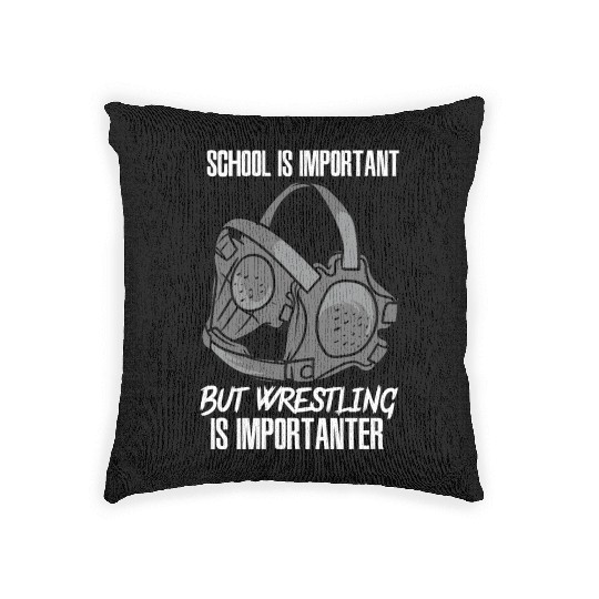 Wrestling Is Importanter Woven Pillows