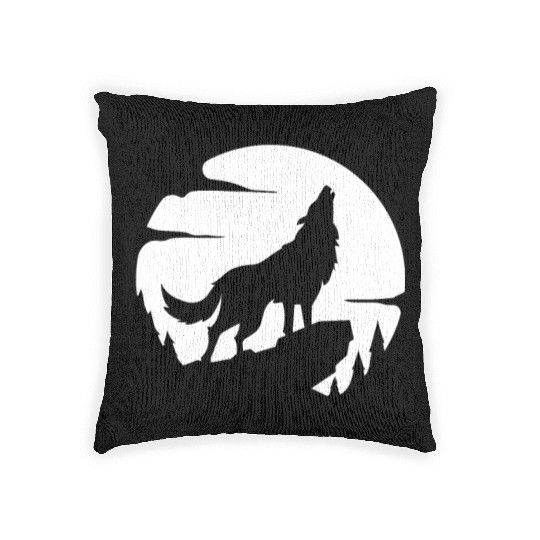 Wolf Howl Wilderness Wildlife Woven Pillows