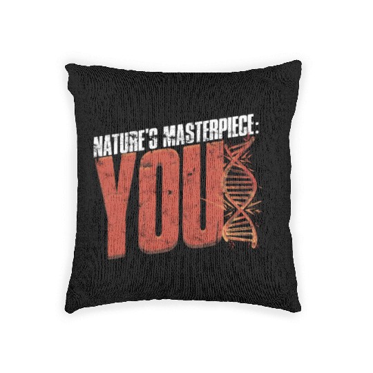 Nature's Masterpiece: You - Biology Woven Pillows